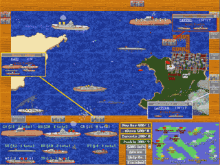 Here is a view of the build menu, where you ships at the start of a battle.